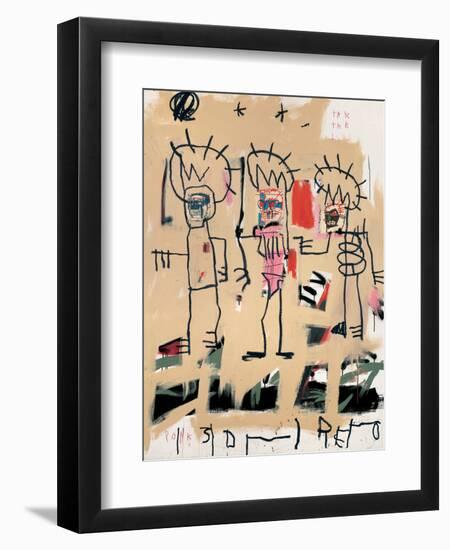 Untitled (Three Kings)-Jean-Michel Basquiat-Framed Premium Giclee Print