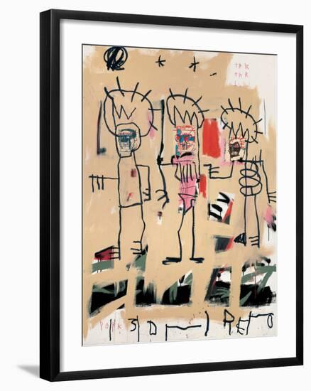 Untitled (Three Kings)-Jean-Michel Basquiat-Framed Giclee Print