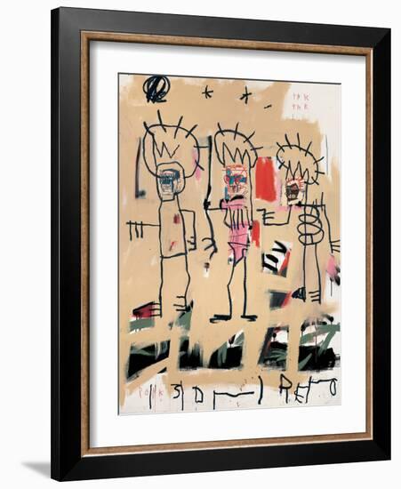 Untitled (Three Kings)-Jean-Michel Basquiat-Framed Giclee Print