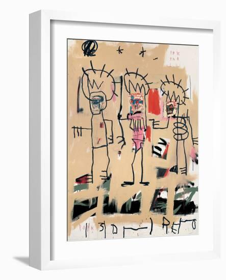 Untitled (Three Kings)-Jean-Michel Basquiat-Framed Giclee Print