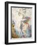 Untitled (Two Female Nudes under a Tree, with a Peacock), (W/C on Cream Wove Paper)-Armand Point-Framed Giclee Print