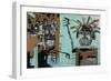 Untitled (Two Heads on Gold) 1982-Jean-Michel Basquiat-Framed Premium Giclee Print