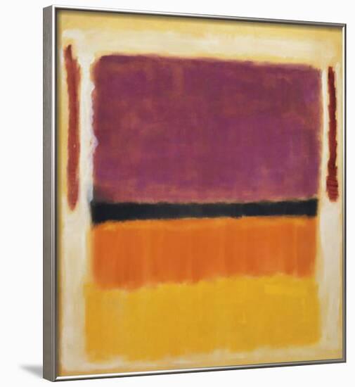 Untitled (Violet, Black, Orange, Yellow on White and Red), 1949-Mark Rothko-Framed Art Print