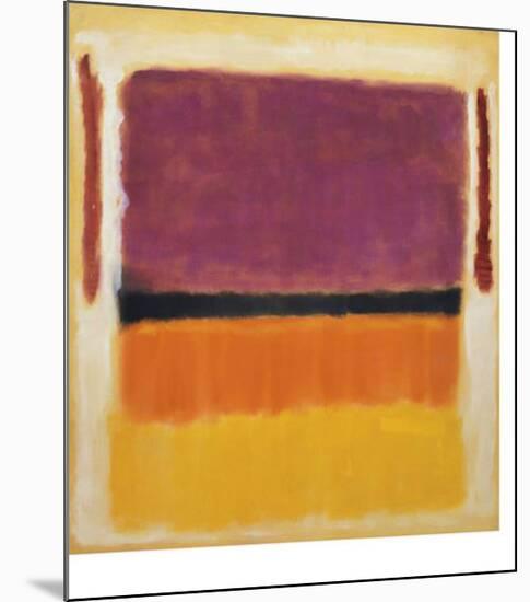 Untitled (Violet, Black, Orange, Yellow on White and Red), 1949-Mark Rothko-Mounted Art Print