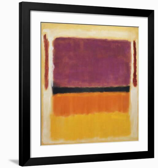 Untitled (Violet, Black, Orange, Yellow on White and Red), 1949-Mark Rothko-Framed Art Print