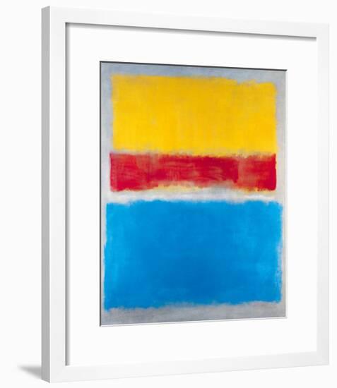 Untitled (Yellow, Red and Blue)-Mark Rothko-Framed Art Print