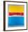 Untitled (Yellow, Red and Blue)-Mark Rothko-Framed Art Print