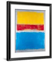 Untitled (Yellow, Red and Blue)-Mark Rothko-Framed Art Print