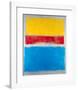 Untitled (Yellow, Red and Blue)-Mark Rothko-Framed Art Print