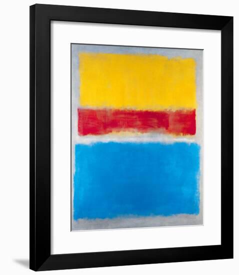 Untitled (Yellow, Red and Blue)-Mark Rothko-Framed Art Print