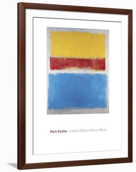 Untitled (Yellow, Red and Blue)-Mark Rothko-Framed Giclee Print