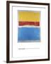 Untitled (Yellow, Red and Blue)-Mark Rothko-Framed Giclee Print