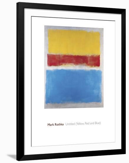 Untitled (Yellow, Red and Blue)-Mark Rothko-Framed Giclee Print