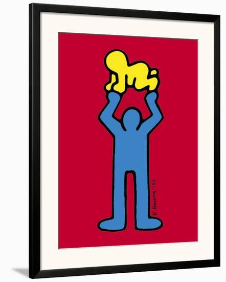 Untitled-Keith Haring-Framed Art Print