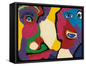 Untitled-Karel Appel-Framed Stretched Canvas