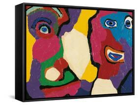 Untitled-Karel Appel-Framed Stretched Canvas