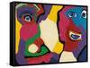 Untitled-Karel Appel-Framed Stretched Canvas