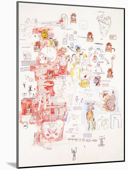 Untitled-Jean-Michel Basquiat-Mounted Giclee Print