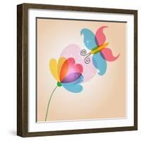 Untitled-Cienpies Design-Framed Art Print