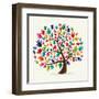 Untitled-Cienpies Design-Framed Art Print