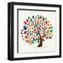 Untitled-Cienpies Design-Framed Art Print