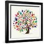 Untitled-Cienpies Design-Framed Art Print