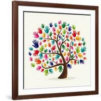 Untitled-Cienpies Design-Framed Art Print