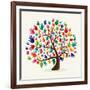 Untitled-Cienpies Design-Framed Art Print