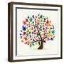 Untitled-Cienpies Design-Framed Art Print