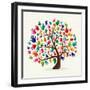 Untitled-Cienpies Design-Framed Art Print