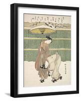 Untitled-Suzuki Harunobu-Framed Art Print