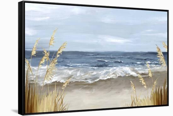 Untouched Beach Grass-Eva Watts-Framed Stretched Canvas