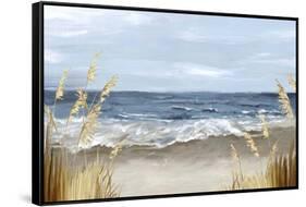 Untouched Beach Grass-Eva Watts-Framed Stretched Canvas