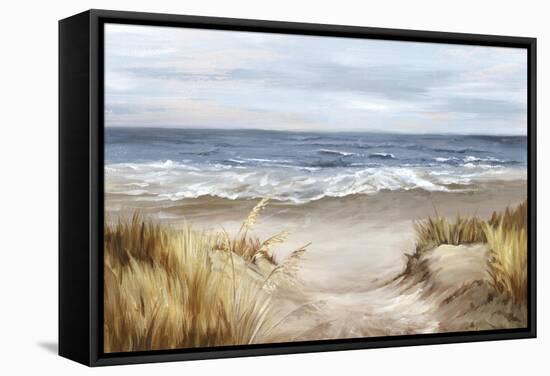 Untouched Beach-Eva Watts-Framed Stretched Canvas