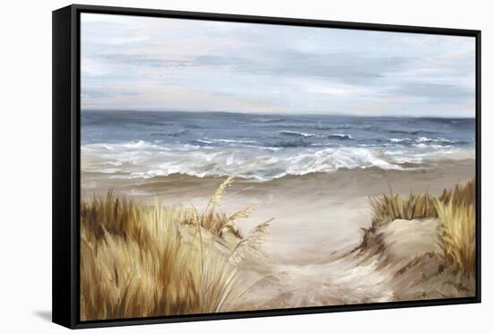 Untouched Beach-Eva Watts-Framed Stretched Canvas