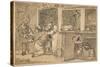 Unused drawing for 'Industry and Idleness', 1747-William Hogarth-Stretched Canvas