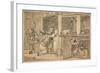 Unused drawing for 'Industry and Idleness', 1747-William Hogarth-Framed Giclee Print