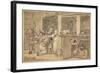 Unused drawing for 'Industry and Idleness', 1747-William Hogarth-Framed Giclee Print