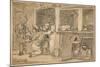 Unused drawing for 'Industry and Idleness', 1747-William Hogarth-Mounted Giclee Print