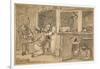 Unused drawing for 'Industry and Idleness', 1747-William Hogarth-Framed Giclee Print