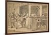 Unused drawing for 'Industry and Idleness', 1747-William Hogarth-Framed Giclee Print