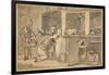 Unused drawing for 'Industry and Idleness', 1747-William Hogarth-Framed Giclee Print