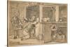 Unused drawing for 'Industry and Idleness', 1747-William Hogarth-Stretched Canvas