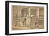 Unused drawing for 'Industry and Idleness', 1747-William Hogarth-Framed Giclee Print