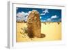 Unusual Large Stones in Sandy Landscape-Will Wilkinson-Framed Photographic Print