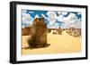 Unusual Large Stones in Sandy Landscape-Will Wilkinson-Framed Photographic Print