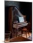 Unusual pianoforte at Turlough Park House dates from Victorian times. County May, Ireland.-Betty Sederquist-Mounted Photographic Print