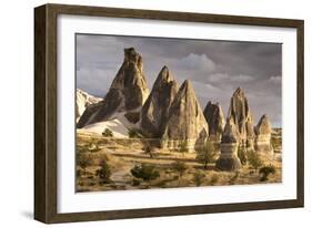 Unusual Rock Formations in the Rose Valley, Cappadocia, Anatolia, Turkey, Asia Minor, Eurasia-David Clapp-Framed Photographic Print