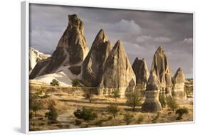 Unusual Rock Formations in the Rose Valley, Cappadocia, Anatolia, Turkey, Asia Minor, Eurasia-David Clapp-Framed Photographic Print