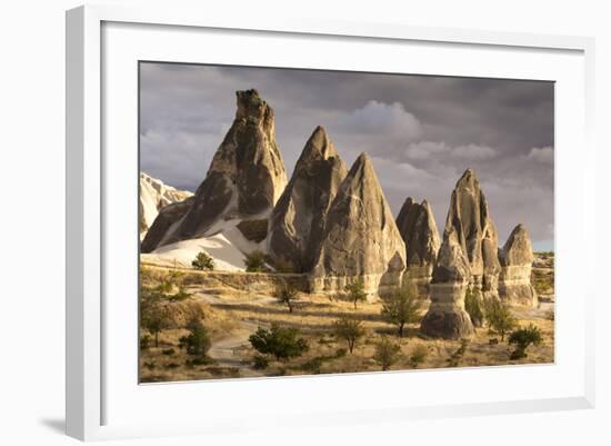 Unusual Rock Formations in the Rose Valley, Cappadocia, Anatolia, Turkey, Asia Minor, Eurasia-David Clapp-Framed Photographic Print